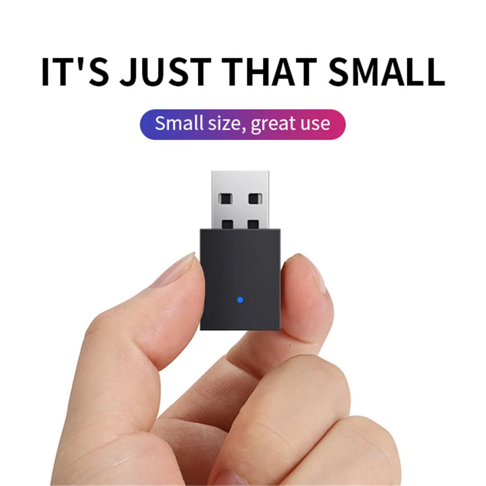 Bluetooth-передатчик KEBIDU Mini USB беспроводной V5.0 для динамика гарнитуры Bluetooth