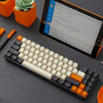 RK836 bluetooth mechanical keyboard RGB customization cherry axis 71 key original PBT, wang freely keycap is carved MAC tablets
RK836 bluetooth mechanical keyboard RGB customization cherry axis 71 key original PBT, wang freely keycap is carved MAC tablets