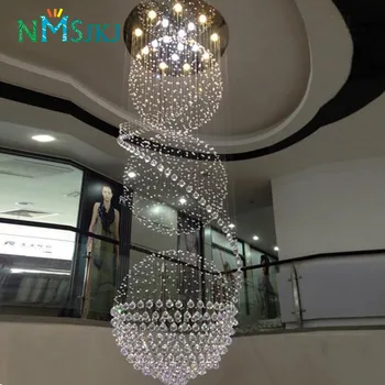 Modern K9 Crystal Chandelier Duplex Staircase Lighting Villa Engineering Lights Decorating
Modern K9 Crystal Chandelier Duplex Staircase Lighting Villa Engineering Lights Decorating
