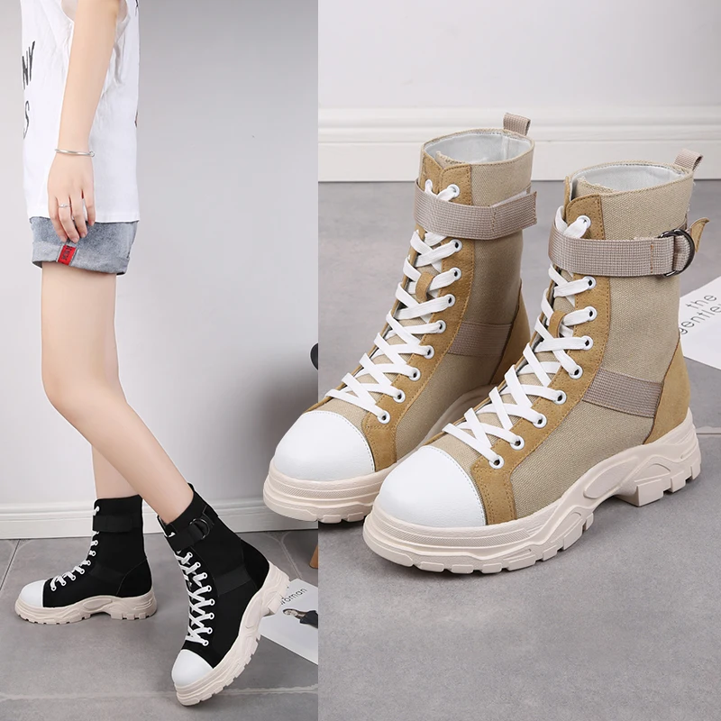2019 Boots Woman Canvas Shoes Women Military Motorcycle Riding Boots Spring and Autumn Europe Quality Retro Flanging boots
2019 Boots Woman Canvas Shoes Women Military Motorcycle Riding Boots Spring and Autumn Europe Quality Retro Flanging boots