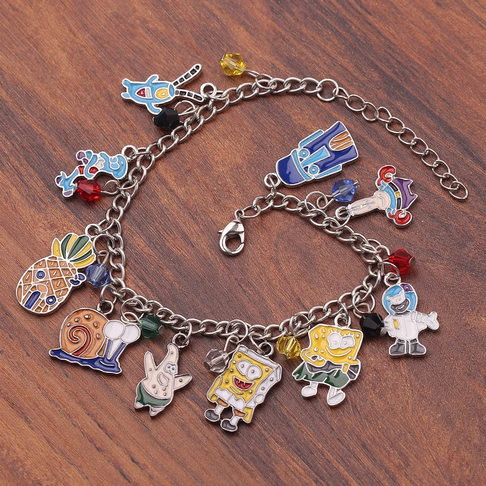 Cute Cartoon SpongeBob SquarePants Bracelets Patrick Star Thinket Children's Favorite Jewelry Accessory Fashion Dropshipping
Cute Cartoon SpongeBob SquarePants Bracelets Patrick Star Thinket Children's Favorite Jewelry Accessory Fashion Dropshipping