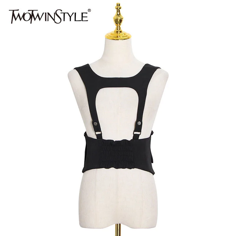 TWOTWINSTYLE Black Women's Belt Casual Minimalist Patchwork Zipper Decorative Streetwear Belts Female 2020 Fashion New Clothing
TWOTWINSTYLE Black Women's Belt Casual Minimalist Patchwork Zipper Decorative Streetwear Belts Female 2020 Fashion New Clothing