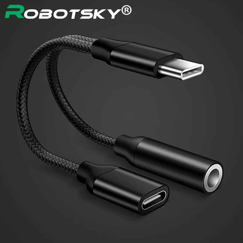 Type-C Adapter 3.5mm Jack Earphone to USB C Charge Listen Calling for USB-C Phone Without 3.5MM Headphone Jack for Huawei Xiaomi
Type-C Adapter 3.5mm Jack Earphone to USB C Charge Listen Calling for USB-C Phone Without 3.5MM Headphone Jack for Huawei Xiaomi