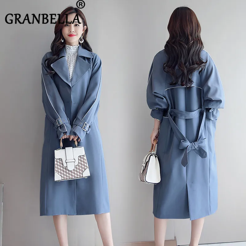 2019 New Spring and Autumn long Windbreaker Women's Black Chic Coat plus size waist with belt turn-down dollar trench coat
2019 New Spring and Autumn long Windbreaker Women's Black Chic Coat plus size waist with belt turn-down dollar trench coat