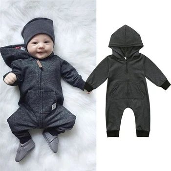2019 Toddler Spring Autumn Clothing Baby Kids Boys Girls Infant Hooded Solid Romper Jumpsuit Long Sleeve Zip Clothes 0-24M
2019 Toddler Spring Autumn Clothing Baby Kids Boys Girls Infant Hooded Solid Romper Jumpsuit Long Sleeve Zip Clothes 0-24M