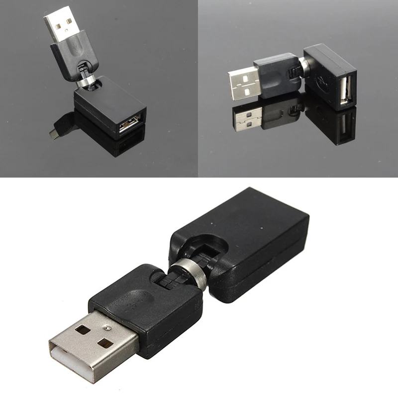 360 Degree Swivel Twist USB 2.0 A Male to Female rotation angle Extension Adapter
360 Degree Swivel Twist USB 2.0 A Male to Female rotation angle Extension Adapter