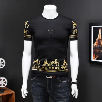2020 Short Sleeve Men T-Shirt Camisetas Hombre Tshirt For Men Korean Summer T Shirt Men Slim Fit Print Casual Tee Shirt Homme
2020 Short Sleeve Men T-Shirt Camisetas Hombre Tshirt For Men Korean Summer T Shirt Men Slim Fit Print Casual Tee Shirt Homme
