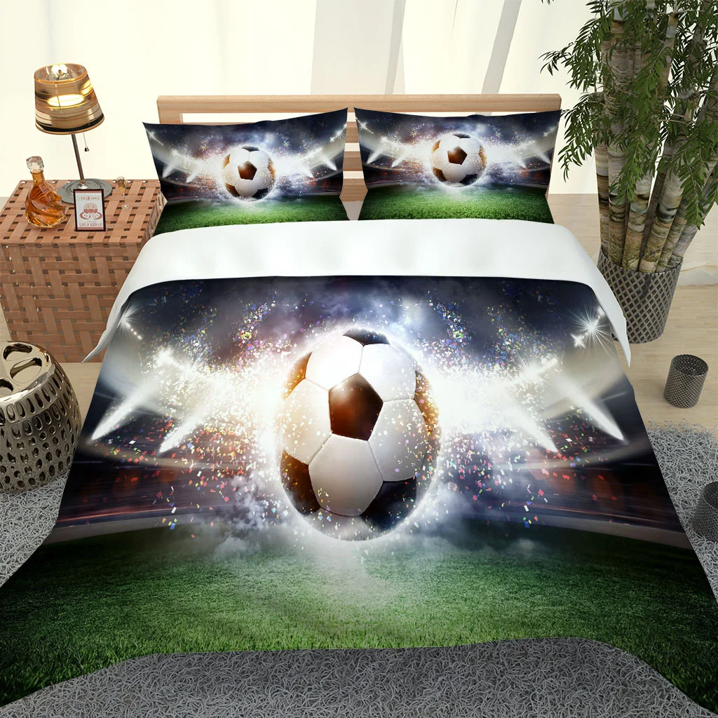 2020 Hot Style Bedding Set 3d Digital Soccer Pattern 2/3pcs Duvet Cover Set Single Twin Double Full Queen King Bedding
2020 Hot Style Bedding Set 3d Digital Soccer Pattern 2/3pcs Duvet Cover Set Single Twin Double Full Queen King Bedding
