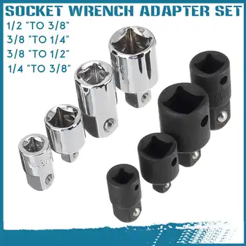 8Pcs 1/4 3/8 1/2 Ratchet Wrench Socket Adapter Spanner Keys Set Converter Drive Reducer Electrophoresis Process Blacken Tools
8Pcs 1/4 3/8 1/2 Ratchet Wrench Socket Adapter Spanner Keys Set Converter Drive Reducer Electrophoresis Process Blacken Tools