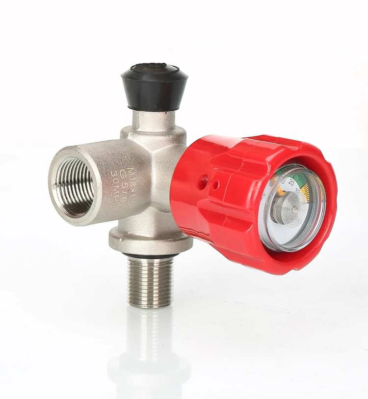 4500psi HPA High Compressed Air Tank 2200psi Output regulator value/Cylinder valve
4500psi HPA High Compressed Air Tank 2200psi Output regulator value/Cylinder valve