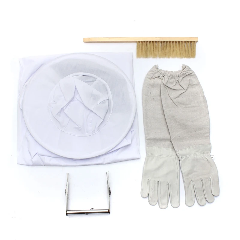 Bee Clothing + Kid gloves + Bee brush + stainless steel nest frame folder Beekeepers Beekeeping Kits
Bee Clothing + Kid gloves + Bee brush + stainless steel nest frame folder Beekeepers Beekeeping Kits