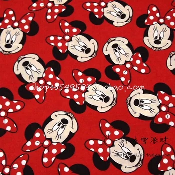 140cm Width Minie with Bows Red Cotton Fabric for Girl Clothes Bedding Set Hometextile Cushion Cover Backpacks DIY-AFCK075 
140cm Width Minie with Bows Red Cotton Fabric for Girl Clothes Bedding Set Hometextile Cushion Cover Backpacks DIY-AFCK075