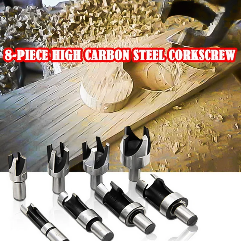 Wood Plug Hole Cutter Set Dowel Plug Hole Cutting Tools Set Plug Cutter Saw With Shank High Carbon Steel Cutting Drill Bit New
Wood Plug Hole Cutter Set Dowel Plug Hole Cutting Tools Set Plug Cutter Saw With Shank High Carbon Steel Cutting Drill Bit New