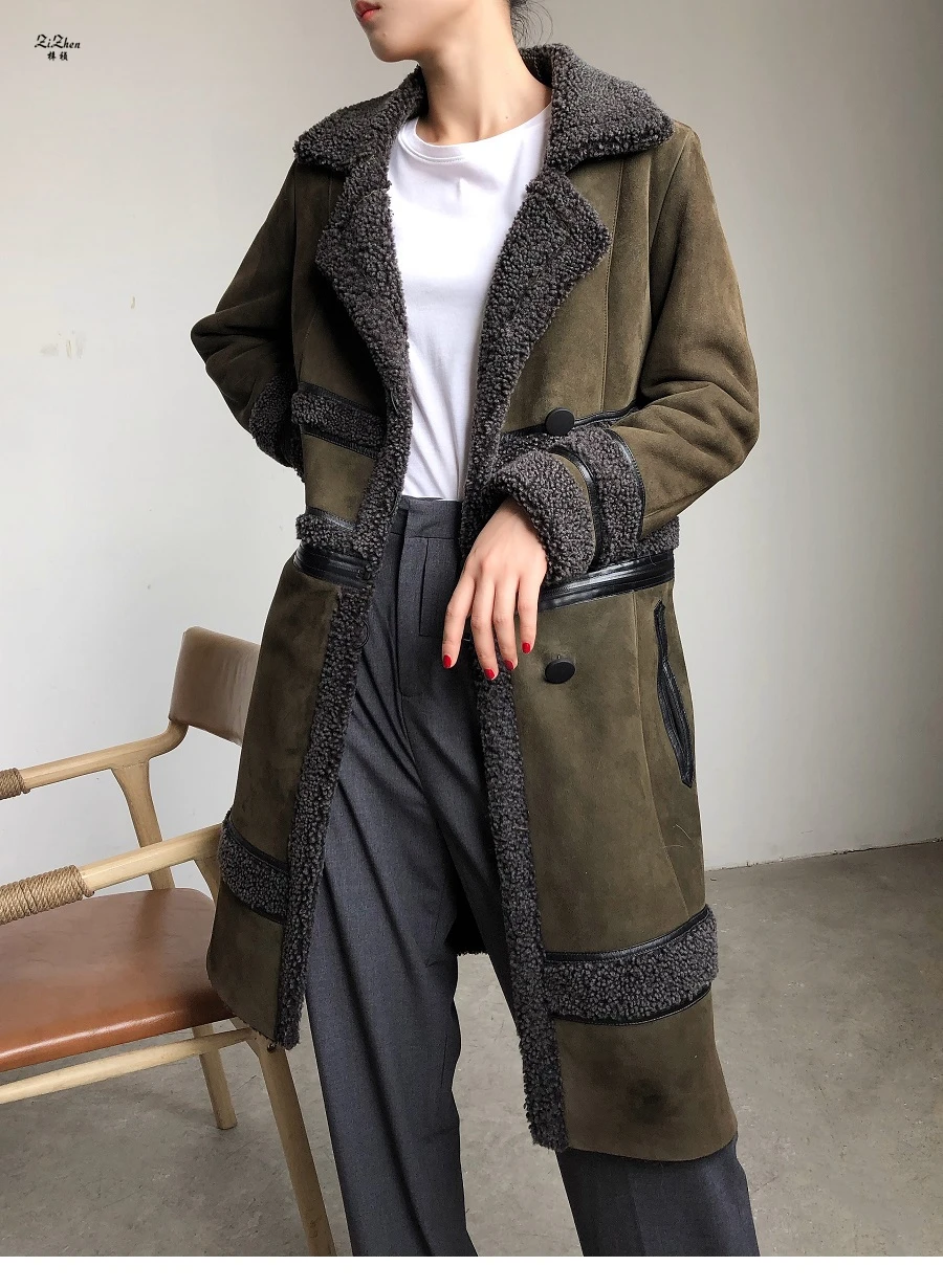 ZiZhen Long Overcoat Lamb Fur Double-faced Fur Detachable By Zipper Turn-down Collar 190814-3
ZiZhen Long Overcoat Lamb Fur Double-faced Fur Detachable By Zipper Turn-down Collar 190814-3