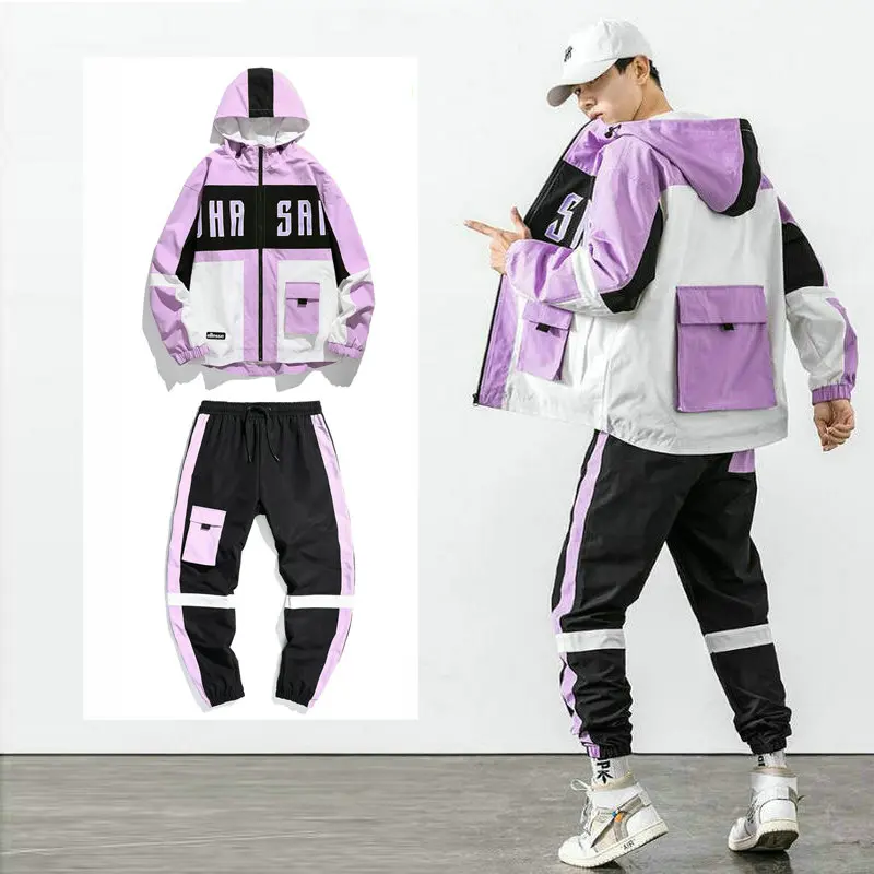 Tracksuit Men Set 2020 Autumn Hip Hop Streetwear Men Suit Track Sweat Print Sweatsuit Male Sportswear Jackets Hoodie with Pants
Tracksuit Men Set 2020 Autumn Hip Hop Streetwear Men Suit Track Sweat Print Sweatsuit Male Sportswear Jackets Hoodie with Pants