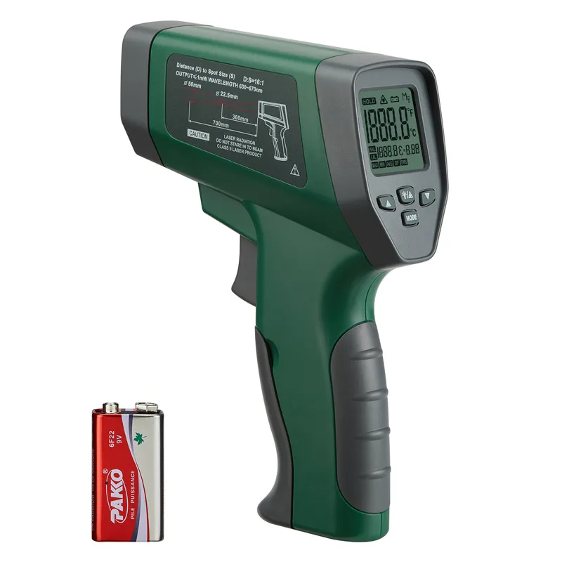 Inkbird Infrared Thermometer(Not for Human) 16:1 DS Rate Laser Grip -50℃~750℃ Non-Contact Digital Temperature Gun with Alarms
Inkbird Infrared Thermometer(Not for Human) 16:1 DS Rate Laser Grip -50℃~750℃ Non-Contact Digital Temperature Gun with Alarms