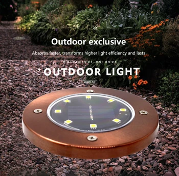 New LEDs Ground Light Solar Powered Garden Landscape Lawn Lamp Buried Light Outdoor Road Stairs Decking light With light Sensor
New LEDs Ground Light Solar Powered Garden Landscape Lawn Lamp Buried Light Outdoor Road Stairs Decking light With light Sensor