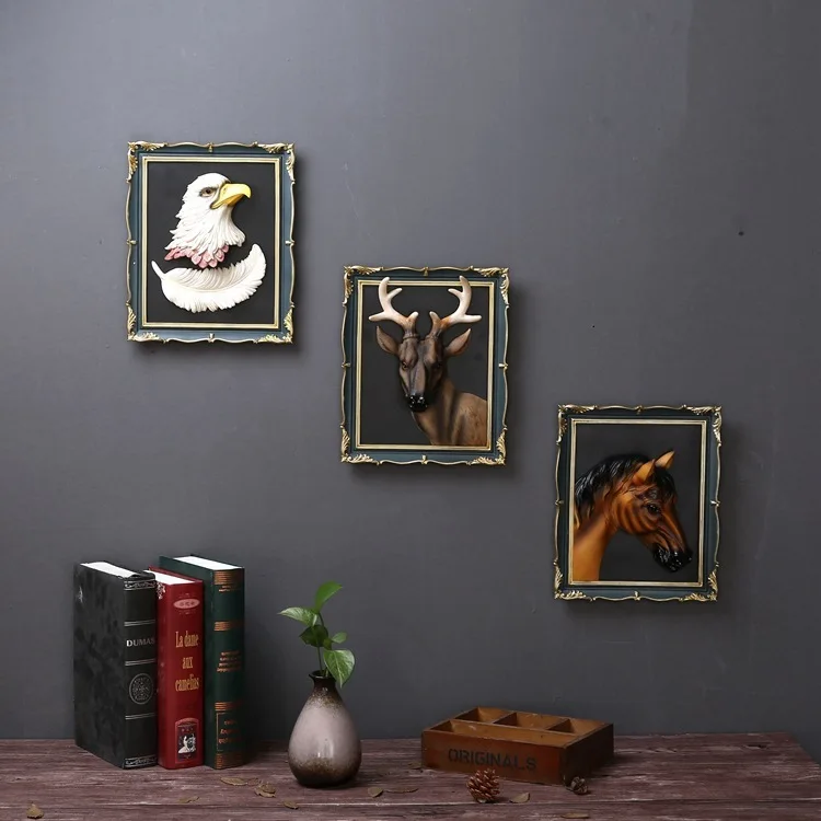 Villa Restaurant Bar Toggery Three-dimensional Relief Decoration Painting Continuous System Rural Animal Head Decoration Hanging
Villa Restaurant Bar Toggery Three-dimensional Relief Decoration Painting Continuous System Rural Animal Head Decoration Hanging