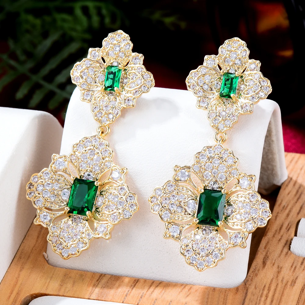 GODKI New Gorgeous Shinning Flower Charm Drop Earrings for Women Jewelry Full CZ Bridal Wedding Earring Jewelry Brincos Female
GODKI New Gorgeous Shinning Flower Charm Drop Earrings for Women Jewelry Full CZ Bridal Wedding Earring Jewelry Brincos Female