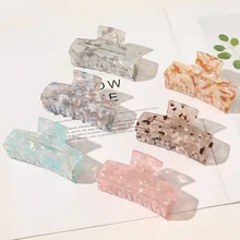 Fashion Acrylic Women Hair Claws Crab Clamps Charm Solid Color Leopard Lady Hair Clips Retro Make up Hairdress Hair Accessories
Fashion Acrylic Women Hair Claws Crab Clamps Charm Solid Color Leopard Lady Hair Clips Retro Make up Hairdress Hair Accessories