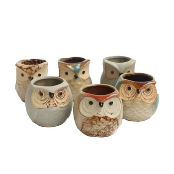 6pcs Succulent Plant Pot Cactus Ceramic Owl Pot Cartoon Thumb Desktop Ornament Flower Pot Container Planter Bonsai Growing Pots
6pcs Succulent Plant Pot Cactus Ceramic Owl Pot Cartoon Thumb Desktop Ornament Flower Pot Container Planter Bonsai Growing Pots