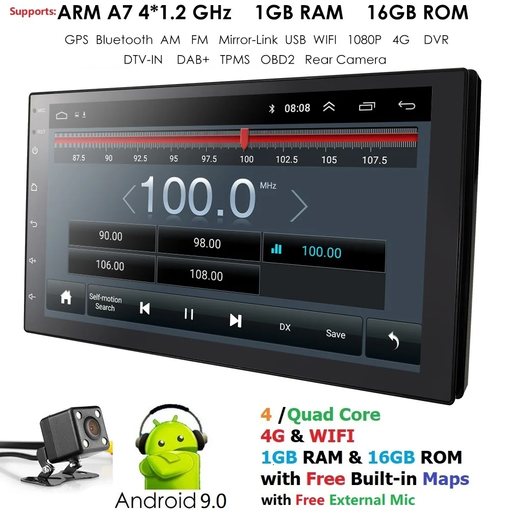 7"Touch screen 2din adroid 9.0 DSP Universal Car navigation1GB RAM 16GB ROM ,Support Wifi ,Mirror link,free map
7"Touch screen 2din adroid 9.0 DSP Universal Car navigation1GB RAM 16GB ROM ,Support Wifi ,Mirror link,free map