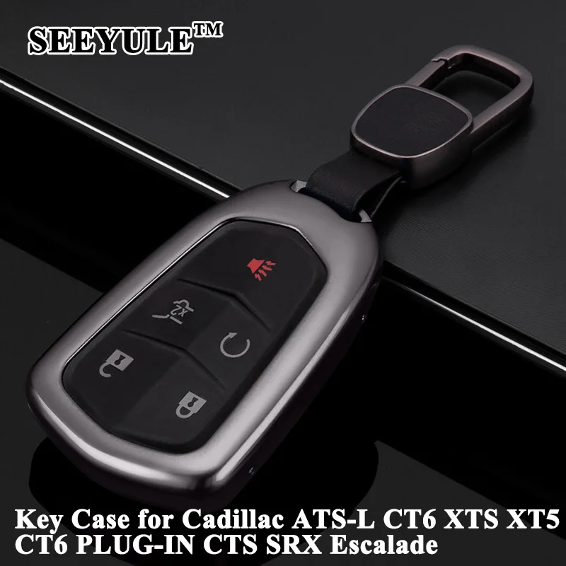 1pc SEEYULE Aluminum Alloy Deluxe Car Key Case Key Shell Cover Storage Bag Protector for Cadillac ATS-L CT6 CTS XT5 SRX Escalade
1pc SEEYULE Aluminum Alloy Deluxe Car Key Case Key Shell Cover Storage Bag Protector for Cadillac ATS-L CT6 CTS XT5 SRX Escalade