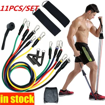 11Pcs Resistance Bands Set Expander Pull Rope Yoga Exercise Fitness Rubber Tubes Band Stretch Training Home Gyms Workout Elastic 
11Pcs Resistance Bands Set Expander Pull Rope Yoga Exercise Fitness Rubber Tubes Band Stretch Training Home Gyms Workout Elastic