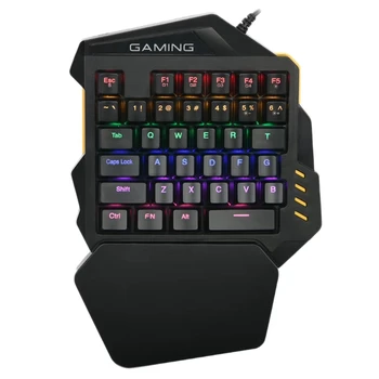 One-Handed Keyboard Gaming Keyboard RGB Mechanical Keyboard 35 Keys Left Hand for PUBG Mobile Game
One-Handed Keyboard Gaming Keyboard RGB Mechanical Keyboard 35 Keys Left Hand for PUBG Mobile Game