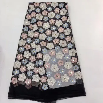 African 3D Sequins Lace Fabric 2020 High Quality Lace French Sequence Tulle Lace Nigerian Lace Fabrics For Wedding
African 3D Sequins Lace Fabric 2020 High Quality Lace French Sequence Tulle Lace Nigerian Lace Fabrics For Wedding