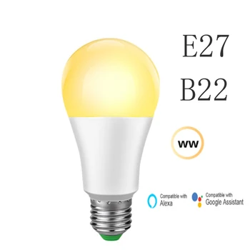 15W Smart WiFi Light Bulb Work With Smart Life App E27/ B22 LED Bulbs Compatible With Amazon Alexa Echo Google Home Assistant
15W Smart WiFi Light Bulb Work With Smart Life App E27/ B22 LED Bulbs Compatible With Amazon Alexa Echo Google Home Assistant