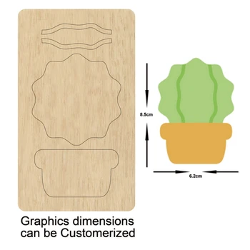Cute Earrings Potted Cactus Eardrop Cutting Mold Wood Dies For Leather Blade Rule Cutter For DIY Leather Cloth Crafts
Cute Earrings Potted Cactus Eardrop Cutting Mold Wood Dies For Leather Blade Rule Cutter For DIY Leather Cloth Crafts