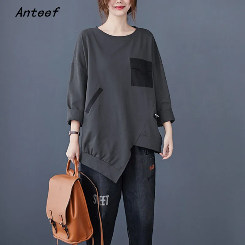 long sleeve cotton oversized autumn korean fashion tshirt vintage tee t shirt casual loose top women 2021 t-shirts clothes
long sleeve cotton oversized autumn korean fashion tshirt vintage tee t shirt casual loose top women 2021 t-shirts clothes