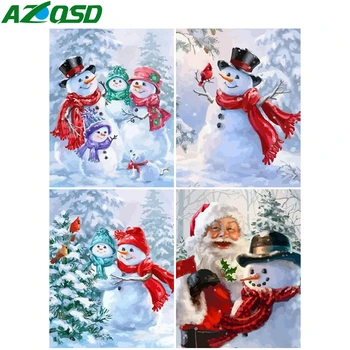 AZQSD Unframe Paint By Numbers On Canvas DIY Winter Landscape Home Decoration Coloring By Numbers Snowman Christmas Gift
AZQSD Unframe Paint By Numbers On Canvas DIY Winter Landscape Home Decoration Coloring By Numbers Snowman Christmas Gift