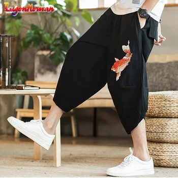 Man Fashion Casual Joggers Korean Beach Calf-Length Pants 5XL Summer Mens 2020 New Carp Embroidery Baggy Loose Trousers
Man Fashion Casual Joggers Korean Beach Calf-Length Pants 5XL Summer Mens 2020 New Carp Embroidery Baggy Loose Trousers