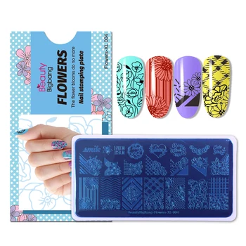 BeautyBigBang Nail Stamping Plates Flower Plaid Lines Mixed Pattern Nail Art Image Design Tools Stamp Template Stencil
BeautyBigBang Nail Stamping Plates Flower Plaid Lines Mixed Pattern Nail Art Image Design Tools Stamp Template Stencil
