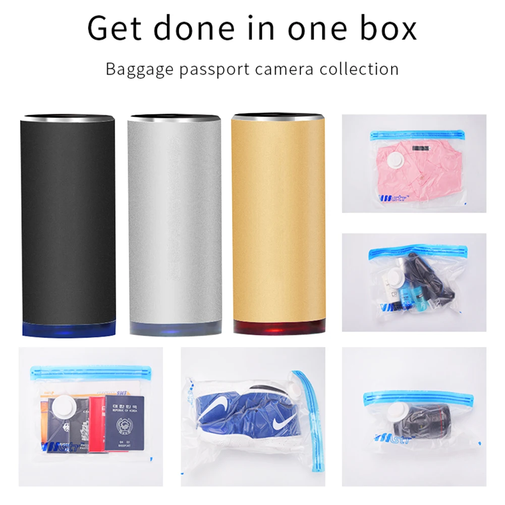 Inflatable Pump Vacuum Sealer Durable Automatic Space Saver Clothes Packaging Machine Kitchen Accessories Necessary Artifacts 
Inflatable Pump Vacuum Sealer Durable Automatic Space Saver Clothes Packaging Machine Kitchen Accessories Necessary Artifacts