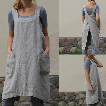 Baking Kitchen Cafe BBQ Apron Pocket Cover Solid Color Anti-oil Cross Back Pockets Kitchen Cooking Apron without Waist Ties Ties
Baking Kitchen Cafe BBQ Apron Pocket Cover Solid Color Anti-oil Cross Back Pockets Kitchen Cooking Apron without Waist Ties Ties