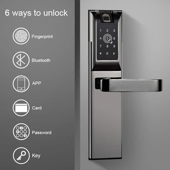 Eseye APP Bluetooth Smart Door Lock With Biometric Fingerprint Door Lock Digital Door Lock Support Password ID Card
Eseye APP Bluetooth Smart Door Lock With Biometric Fingerprint Door Lock Digital Door Lock Support Password ID Card