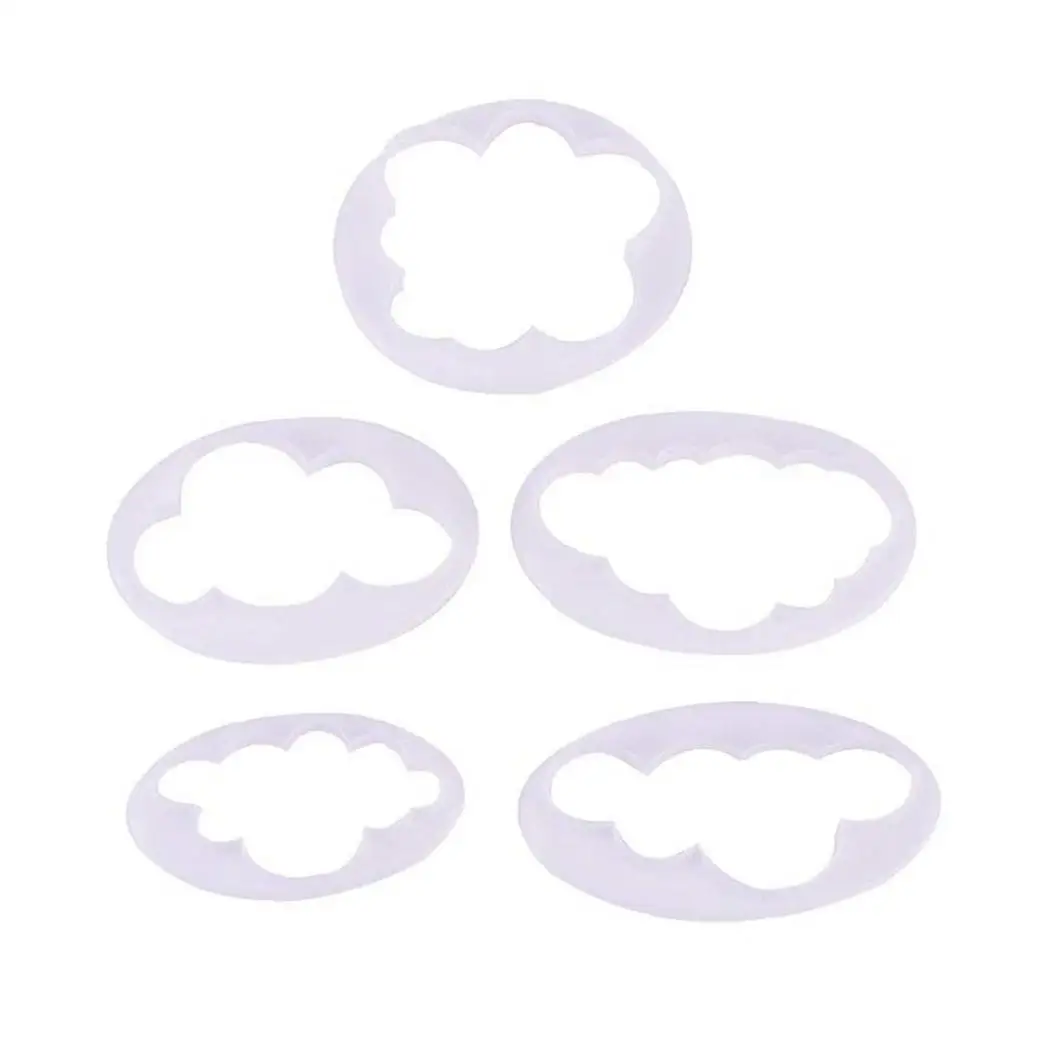 5Pcs Cloud Fondant Model Cake Decoration Printing Mold Cutter For Kitchen Tool Baking Cake Bakeware Gumpaste Modelling Tools
5Pcs Cloud Fondant Model Cake Decoration Printing Mold Cutter For Kitchen Tool Baking Cake Bakeware Gumpaste Modelling Tools