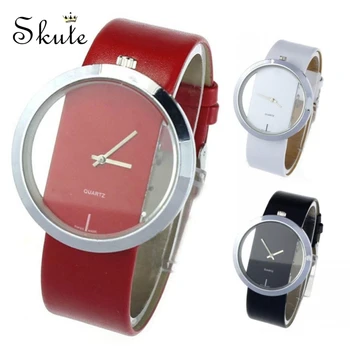 Skute Fashion Women Transparent Hollow Lovers Watch Men Leather Strap Wristwatch Couple Quartz Watches Clock Reloj Mujer Relogio
Skute Fashion Women Transparent Hollow Lovers Watch Men Leather Strap Wristwatch Couple Quartz Watches Clock Reloj Mujer Relogio