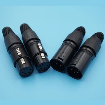 10Pairs Gold Plated 4Pin Xlr Connector Microphone Mic Jack Socket 4Pin Female/Male Cable Adapter Xlr Audio Plug Copper Needle
10Pairs Gold Plated 4Pin Xlr Connector Microphone Mic Jack Socket 4Pin Female/Male Cable Adapter Xlr Audio Plug Copper Needle