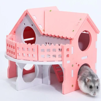 Creative Color Hamster Sleeping Nest Hamster Small House Wooden Nest Bear Two-layer Environmental Protection Villa Pet Supplies
Creative Color Hamster Sleeping Nest Hamster Small House Wooden Nest Bear Two-layer Environmental Protection Villa Pet Supplies