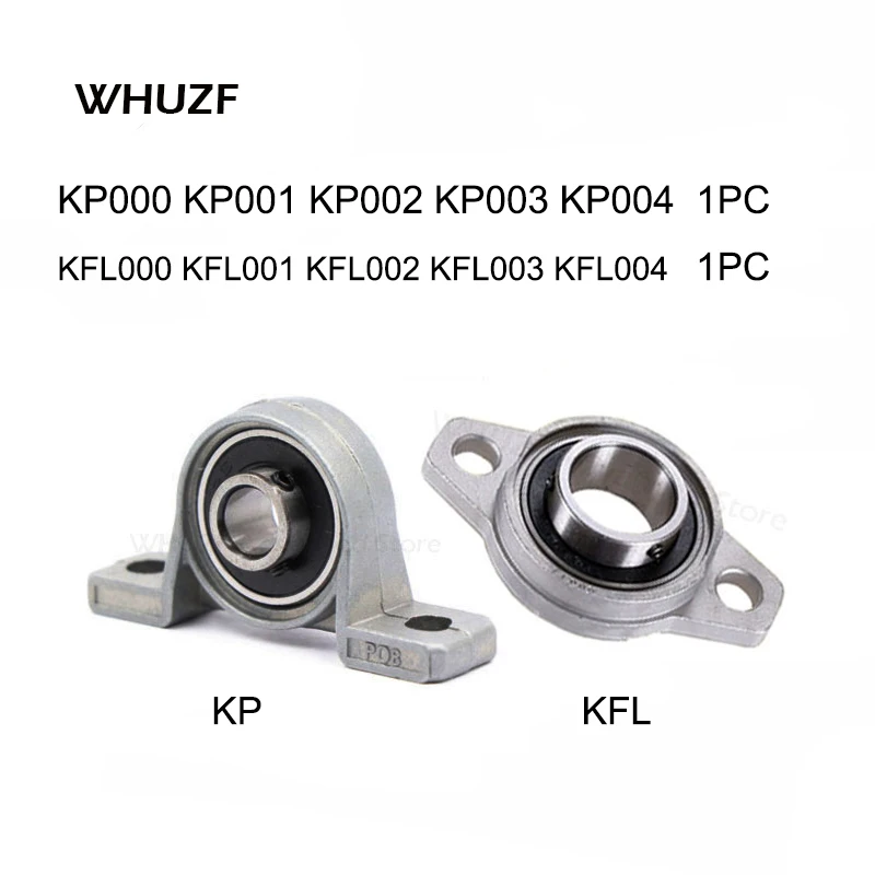 

1pcs Zinc Alloy Diameter 8mm To 30mm Bore Ball Bearing Pillow Block Mounted Support Kfl08 Kfl000 Kfl001 Kp08 Kp000 Kp001 Kp002