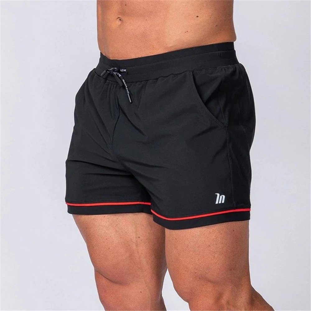 

Summer Running Sports Shorts Men Gym Fitness Workout Bermuda Male Bodybuilding Skinny Thin Short Pants Beach Quick dry Bottoms