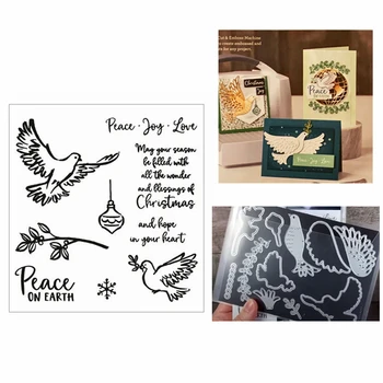 New 3D 2020 Metal Cutting Dies and Scrapbooking For Paper Making Peace Dove Joy Embossing Frame Card Clear Stamps Stampin Up Set
New 3D 2020 Metal Cutting Dies and Scrapbooking For Paper Making Peace Dove Joy Embossing Frame Card Clear Stamps Stampin Up Set