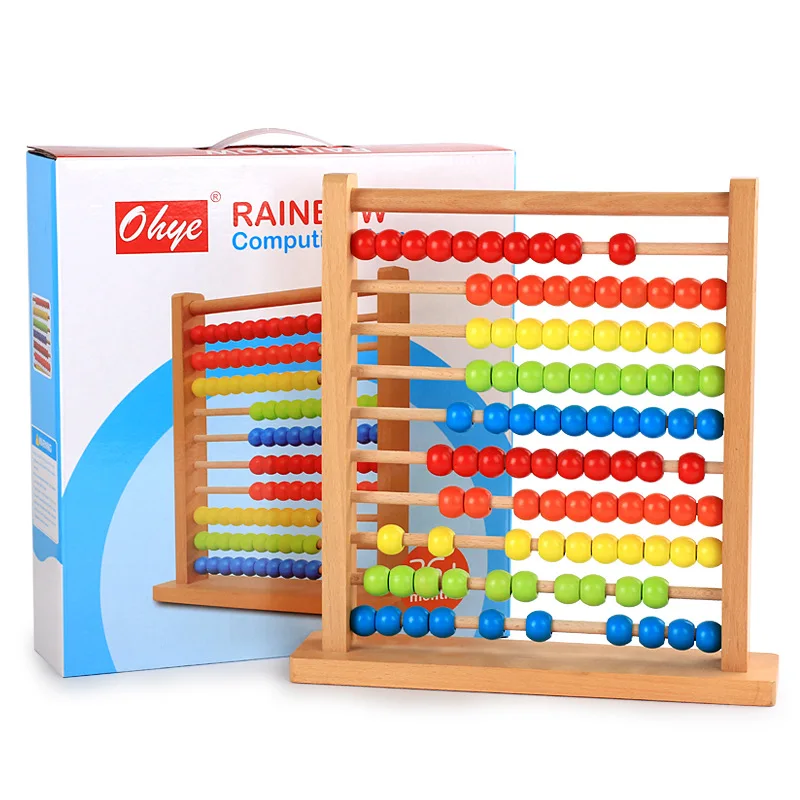 Wooden Children Early Education zhu suan jia Colorful Calculation Frame 10 Speed Calculation Frame 3456 Mathematics Beads Rainbo
Wooden Children Early Education zhu suan jia Colorful Calculation Frame 10 Speed Calculation Frame 3456 Mathematics Beads Rainbo