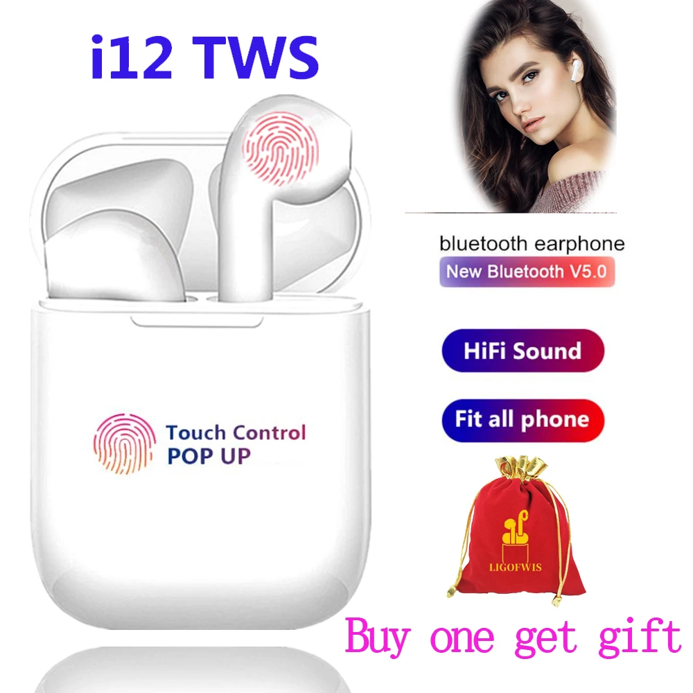 i12 tws Earphone Touch Key Bluetooth 5.0 Wireless Earbuds Hands free Business Earpieces Bluetooth Headphones Earbuds
i12 tws Earphone Touch Key Bluetooth 5.0 Wireless Earbuds Hands free Business Earpieces Bluetooth Headphones Earbuds
