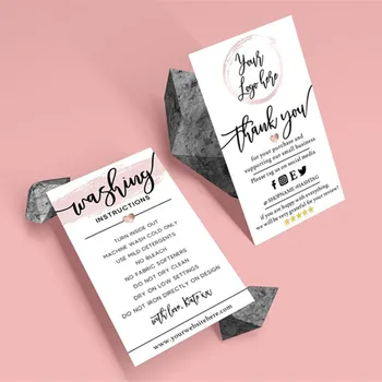 Personalize Thank You For Your Order DOUBLE Sided Rose Gold Washing Instructions Template • Editable Insert Packaging Care Card
Personalize Thank You For Your Order DOUBLE Sided Rose Gold Washing Instructions Template • Editable Insert Packaging Care Card