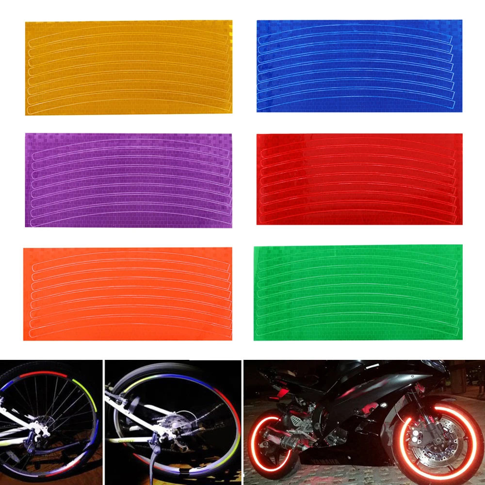 1PC Waterproof Bicycle Wheel Rim Reflective Stickers Car Motorcycle Fluorescent Decal Bike Warning Styling Tools Accessories
1PC Waterproof Bicycle Wheel Rim Reflective Stickers Car Motorcycle Fluorescent Decal Bike Warning Styling Tools Accessories